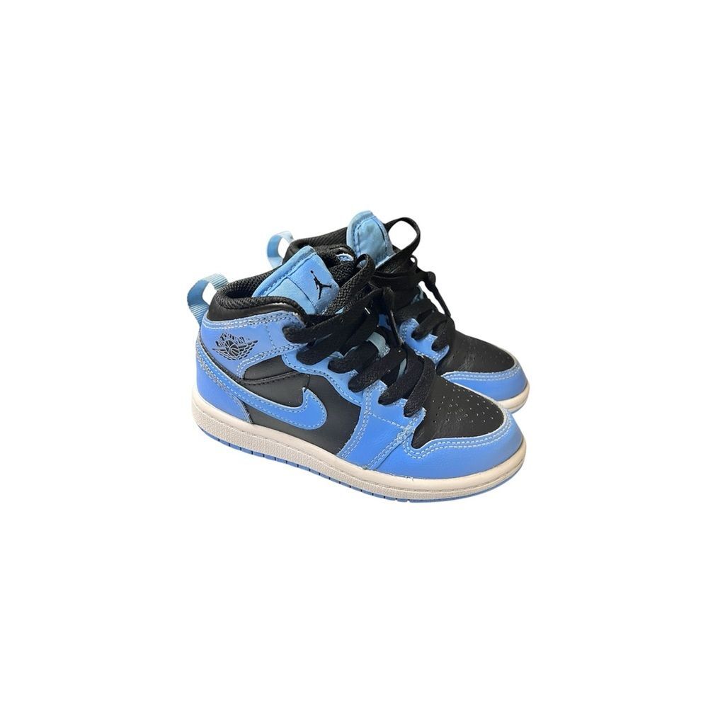 Jordan 1 Mid University Blue Black Sz 11 c